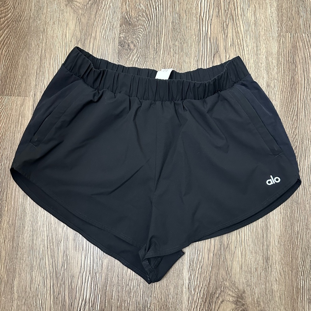 ALO Dolphin Athletic Black Shorts